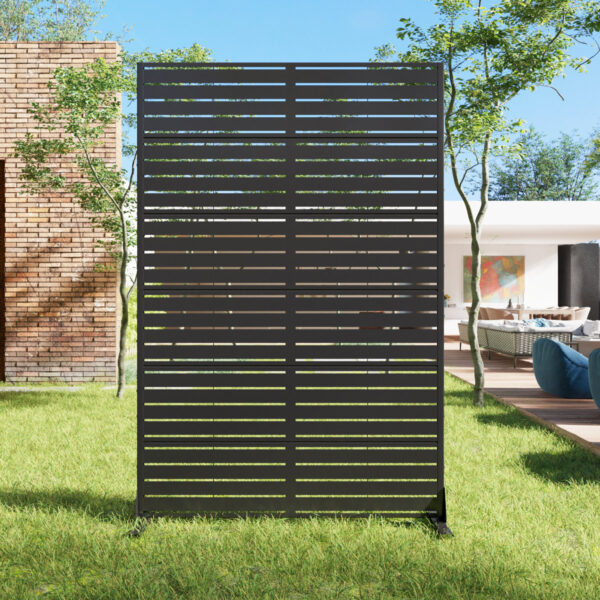 Outdoor Metal Privacy Screen - 6 ft H x 4 ft W, Rust-Resistant
