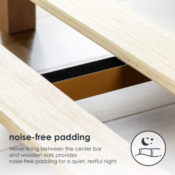 Amaryn Solid-Wood Platform Bed | Modern Low-Profile Design for Home