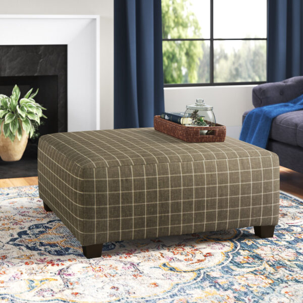 Annora Upholstered Footstool - Modern Accent Ottoman for Living Room