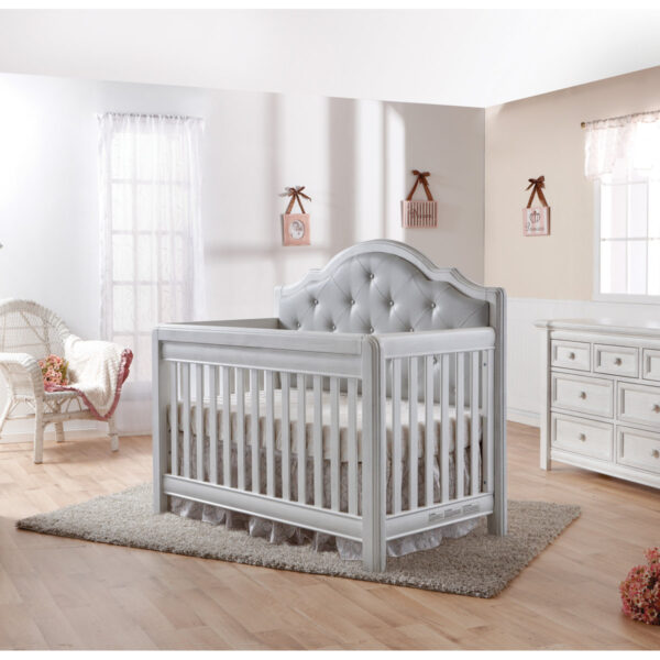 Avah 5-in-1 Upholstered Convertible Crib for Baby — Modern Nursery