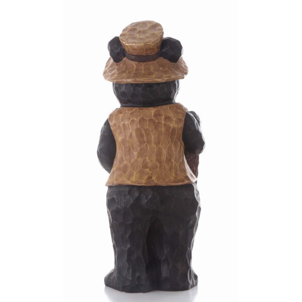 Bear Standing with a Welcome Sign Statue - Rustic Porch & Garden Decor