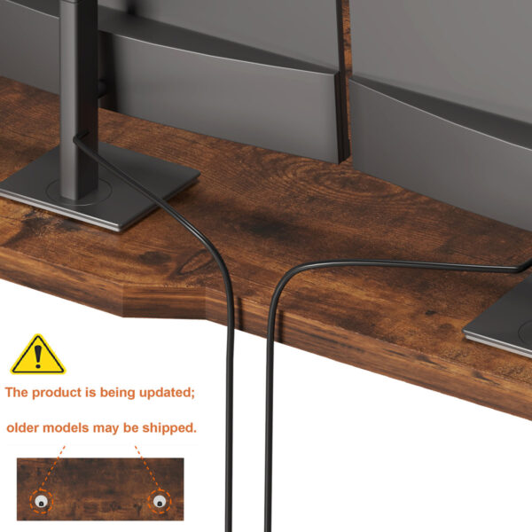 Daycia L-Shaped Standing Desk: Adjustable Height Sit-Stand Corner Desk