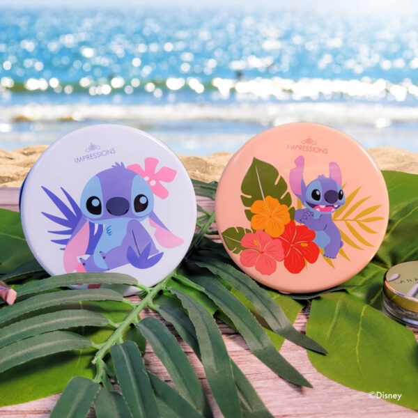 Disney Stitch Lighted Compact Mirror, Double-Sided w/ Magnification