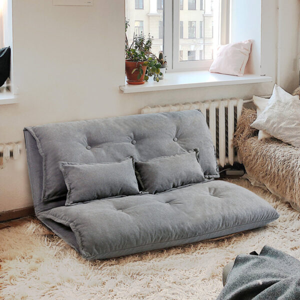 Elanur Full 63" Upholstered Cushioned Convertible-Back Futon Mattress