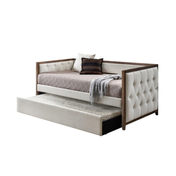 Ferkin Upholstered Daybed with Trundle - Space-Saving Guest Bed