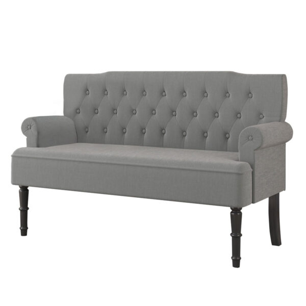 Harling 59.3-inch Upholstered Settee - Tufted Loveseat for Living Room