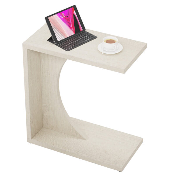 Heikki C-Shaped End Tables - Under-Couch Sofa Side Tables, Set of 2