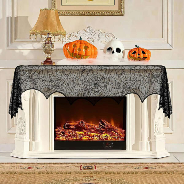 Helo’s Polyester Mantel Scarf - Elegant Fireplace Decor Runner