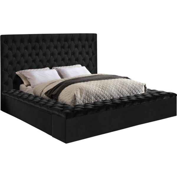 Johnnay Upholstered Platform Bed with Storage – Tufted Headboard