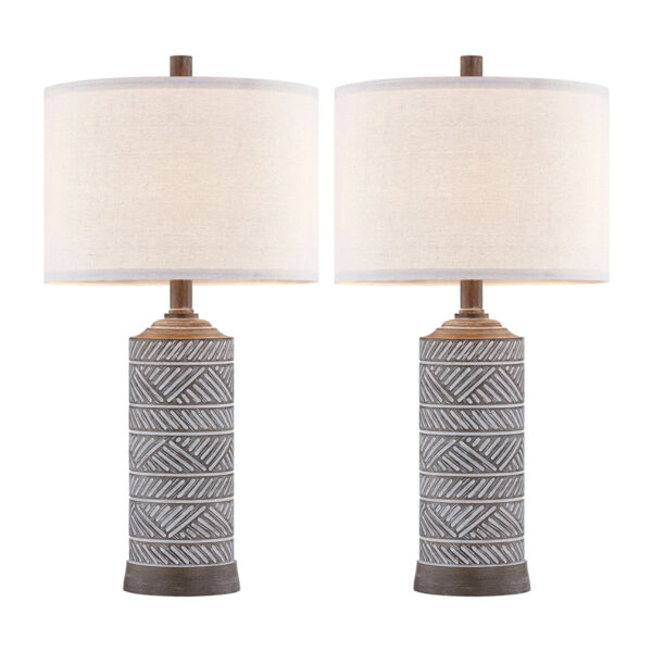 Kierat Table Lamp Set of Two – Modern Lamps for Bedroom & Living Room