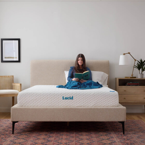 LUCID Firm Memory Foam Mattresses with Cooling Gel Infusion - Queen