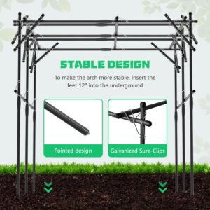 Large Outdoor Garden Arch Trellis | Grape Vine Arbor Gazebo Decor