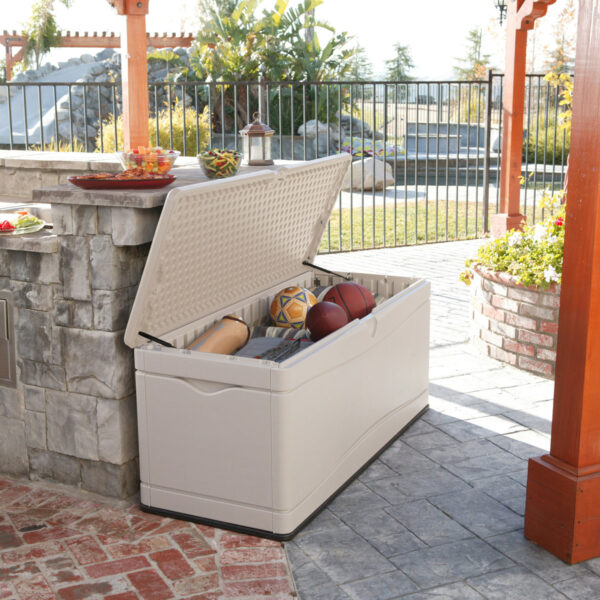 Lifetime 60" 130-Gallon Water Resistant Polyethylene Lockable Deck Box