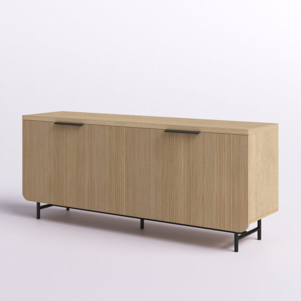 Ludlow Reeded Four-Door Sideboard - Dining Room Storage Cabinet
