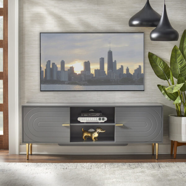 Mallorca TV Stand - Modern Media Console, fits TVs up to 65 inches