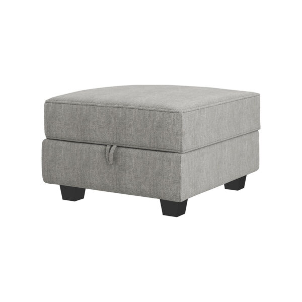 Manusite Upholstered Footstool - Modern Accent Ottoman for Living Room