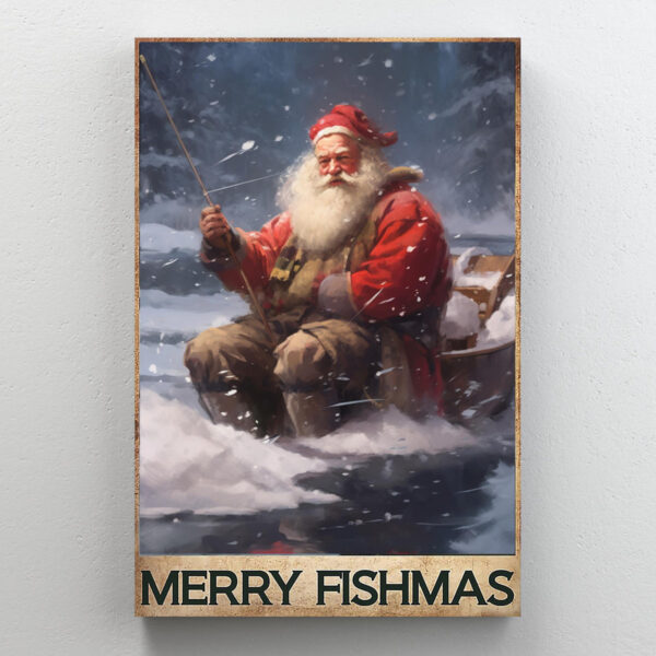 Merry Fishmas Funny Holiday Shirt – Cute Christmas Fish Gift