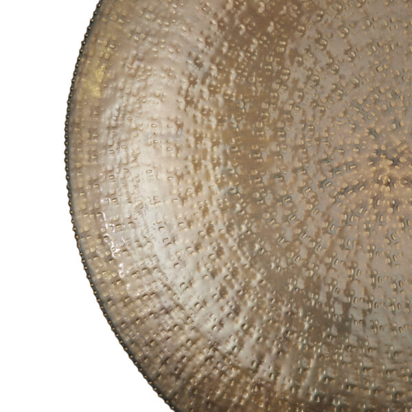 Large Metallic Disk Plate - Modern Home Wall Decor Accent Art