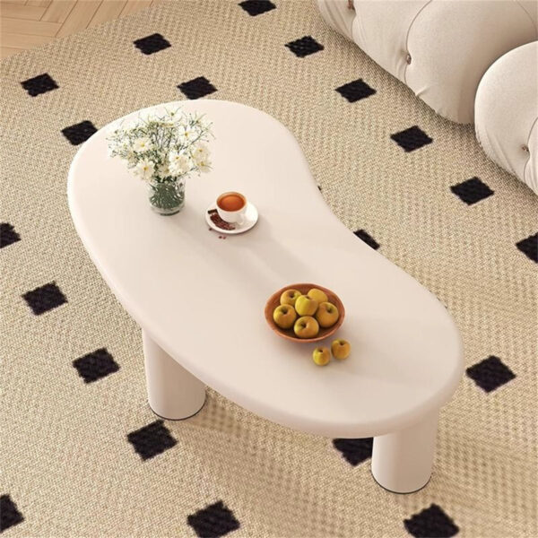 Cashew-shaped coffee table - low-profile tea table for living room