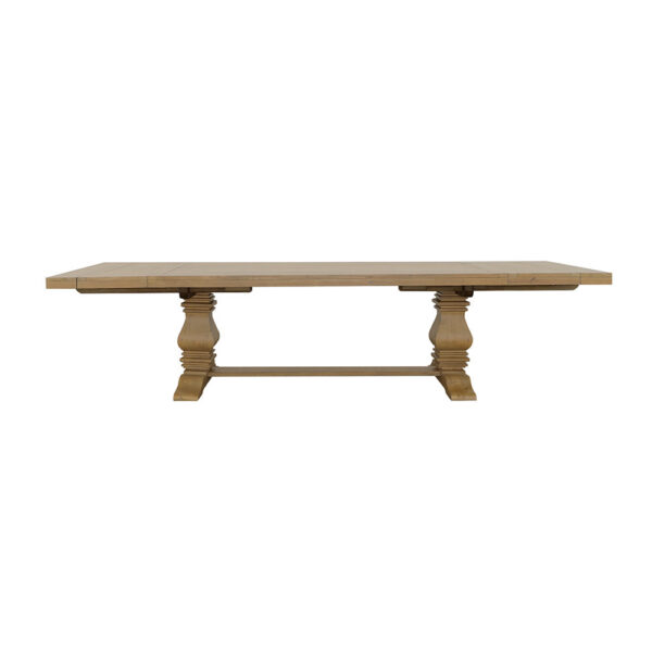 Morriston 126-inch Extendable Dining Table — Rustic Honey, Seats 10-12