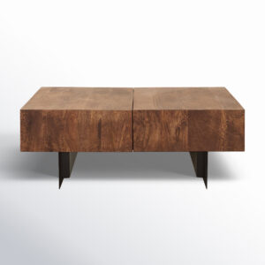 Mullins Extendable Sled-Style Coffee Table with Storage—Modern Living