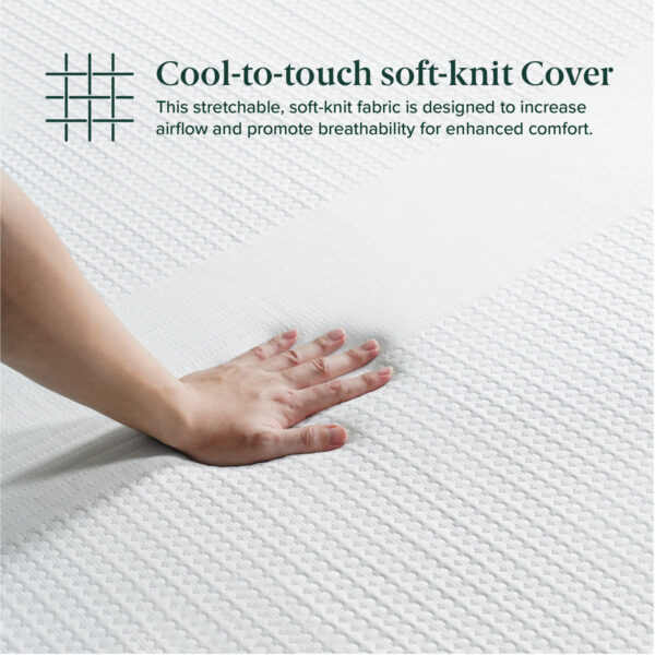 Cooling Gel Memory-Foam Mattress - Nora Medium with Cooling Cover
