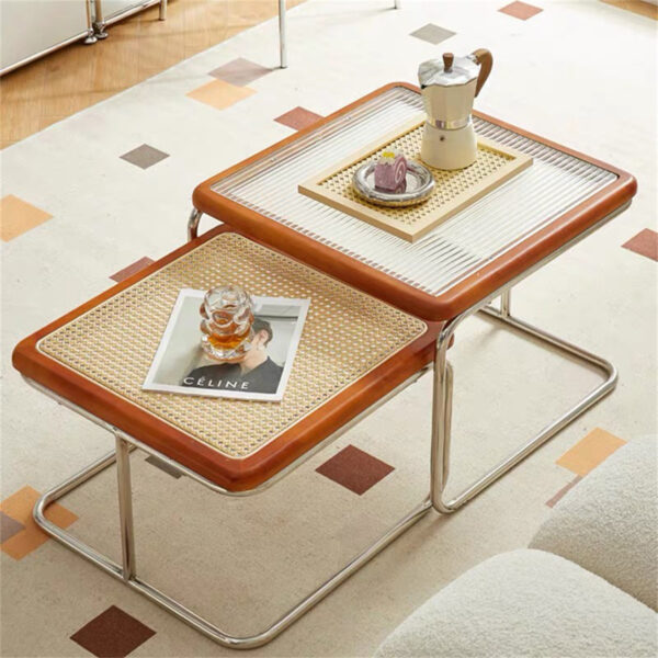Postfield Nestable Coffee Table - Space-Saving Living Room Table