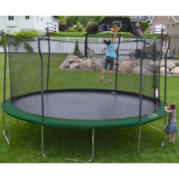 Propel 15-foot Trampoline with Safety Enclosure - Heavy-Duty Backyard