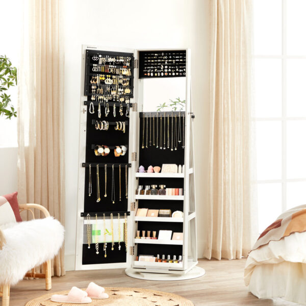 Quakertown 21.3" Wide Freestanding Jewelry Armoire - Jewelry Storage