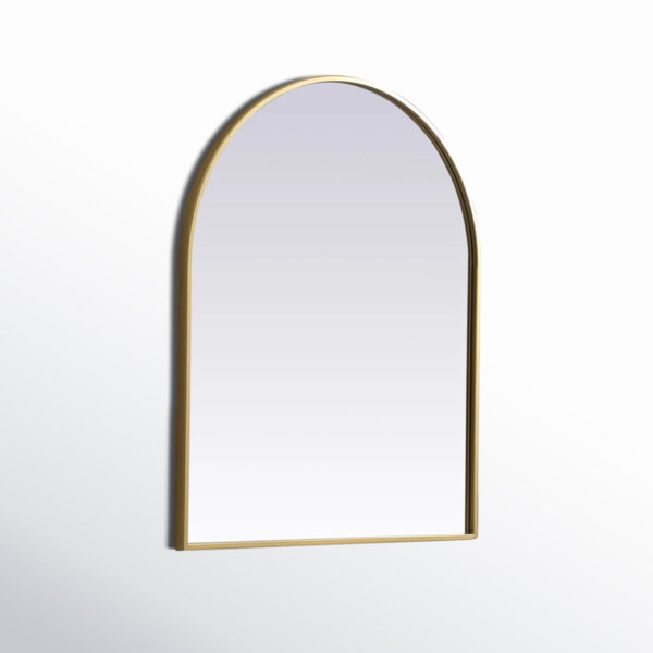 Sabine Metal Arched Wall Mirror | Decorative Hanging Metal Frame