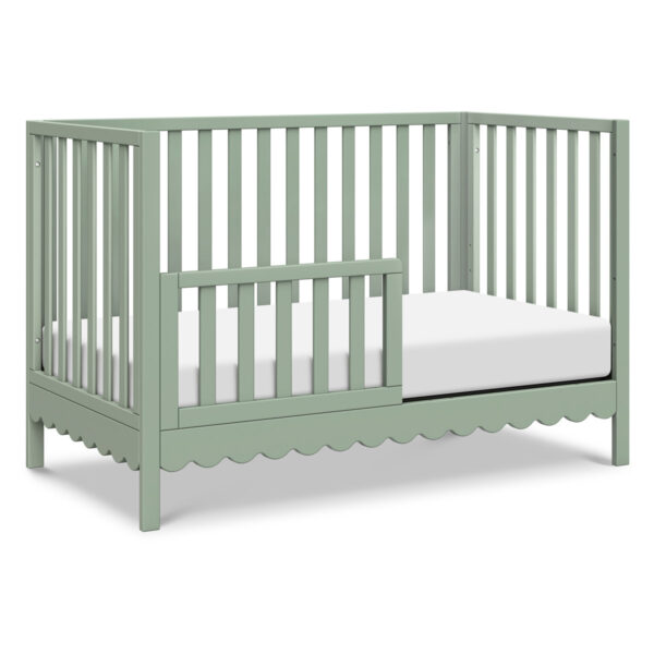 Sammy Scallop 4-in-1 Convertible Baby Crib - Newborn to Toddler