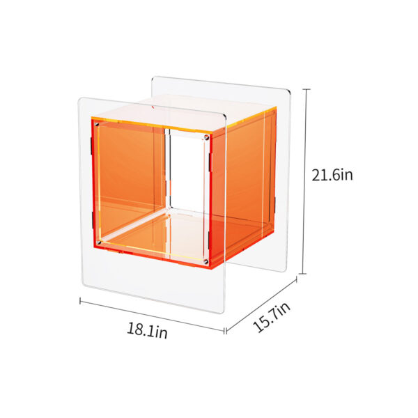 Samuelsson Acrylic Bedside Nightstand & Side Table - Clear Modern