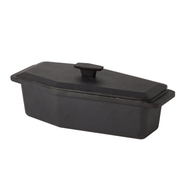 Smith & Clark Preseasoned 1.5-Qt Skeleton-Embossed Cast-Iron Dutch Oven