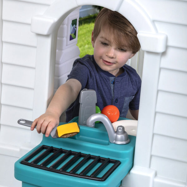 Step2 Neat & Tidy Cottage Homestyle Outdoor Playhouse for Toddlers