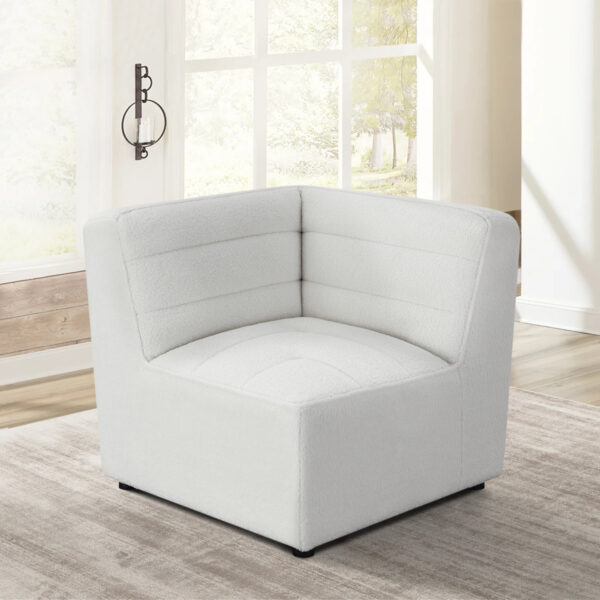 Tauja Natural Upholstered Corner Seat - Modern Living Room Sofa