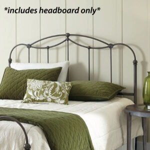 Tortola Steel Metal Curved Camelback Headboard - Elegant Design