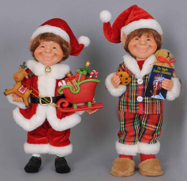 Traditional Elf Figurines & Collectibles (Set of Two) Christmas Decor