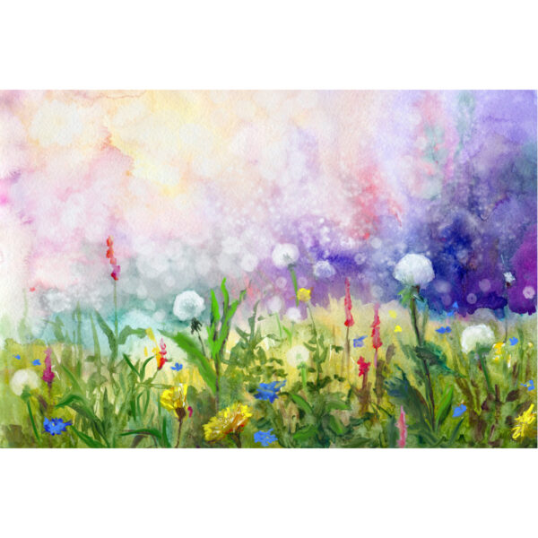 Ultan "Spring" Watercolor Painting Print by Pobytov — Floral Wall Art