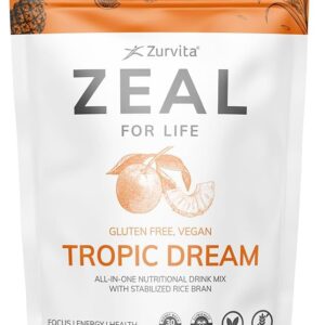 Zurvita - Zeal for Life 30-Day Wellness Bag - Tropic Dream Flavor, Daily Nutritional Supplement for Vitality, Immunity, & Overall Wellness - 420 Grams